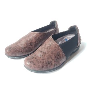 Bussola Celeste Snake print Coffee brown Boho Slip on comfort shoe